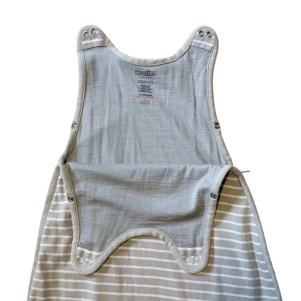 Woolino 4 Season Ultimate Baby Sleep Bag Merino Wool Organic Cotton Size 2-24M - Picture 7 of 10